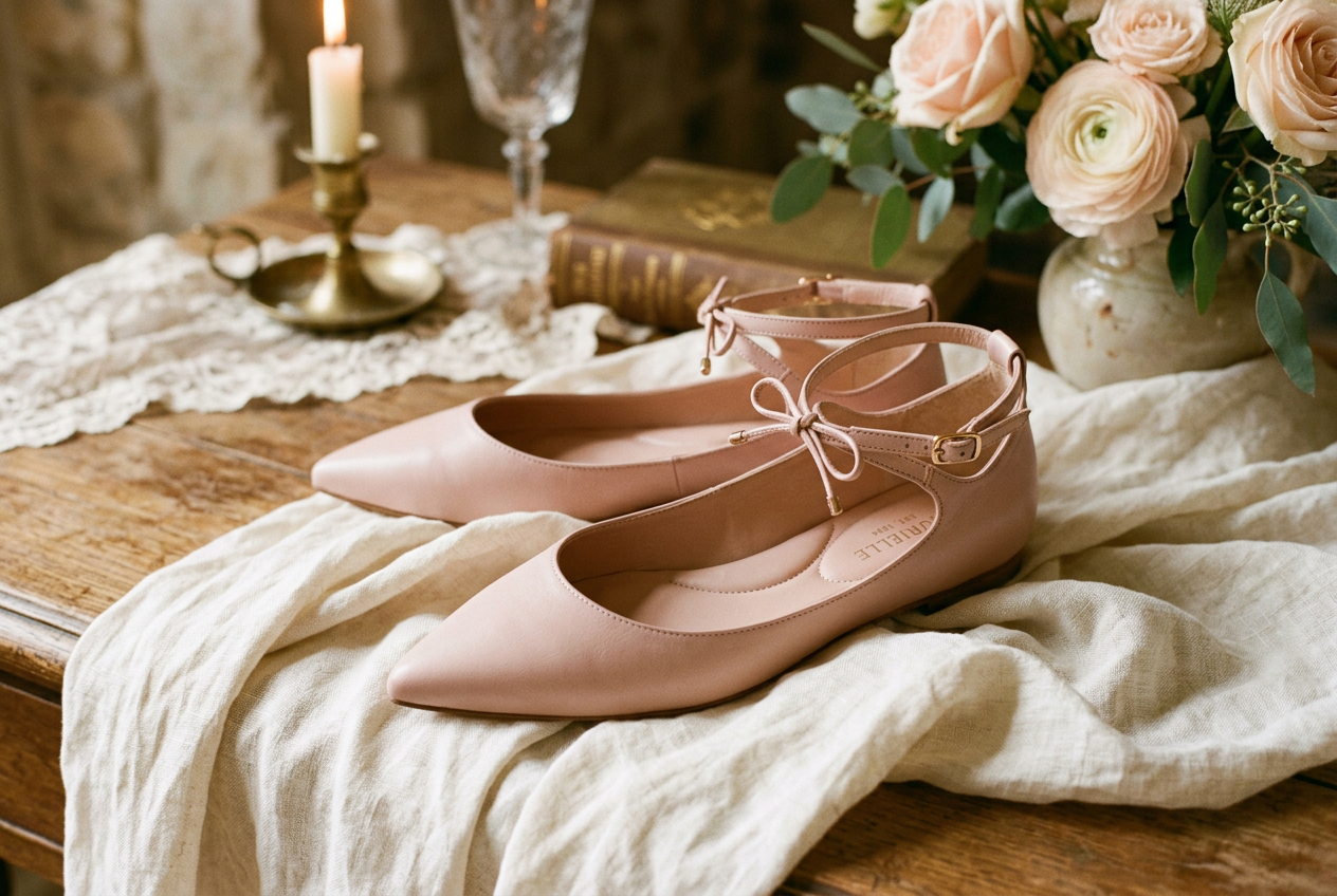 Ballerina bicolore zeppa 4 Passi